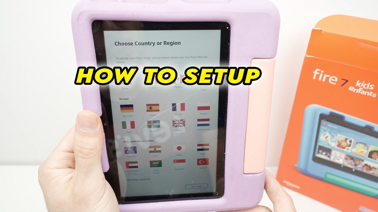 How to Setup Your Amazon Fire Kids Tablet - YouTube