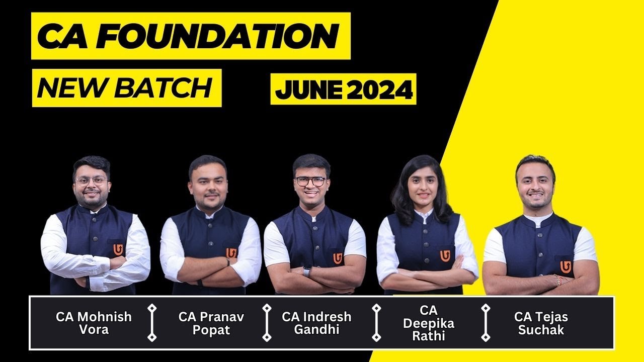 CA Foundation | June 2024 | New Batch Announcement - YouTube