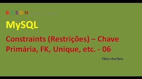 MySQL - Constraints (Restrições) Primary Key, FK, Default, etc - Curso de Bancos de Dados - 06