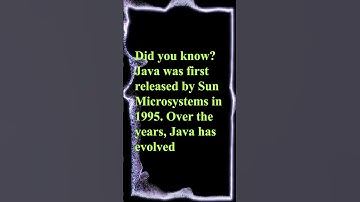Java Trivia Series Part 9: The First Version of Java Released in 1995! 🌟 #javahistory