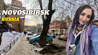 RUSSIAN STREET STYLE Novosibirsk - The Capital of Siberia🇷🇺 (⁴ᴷ HDR) Walking in Spring, Lenina 2024