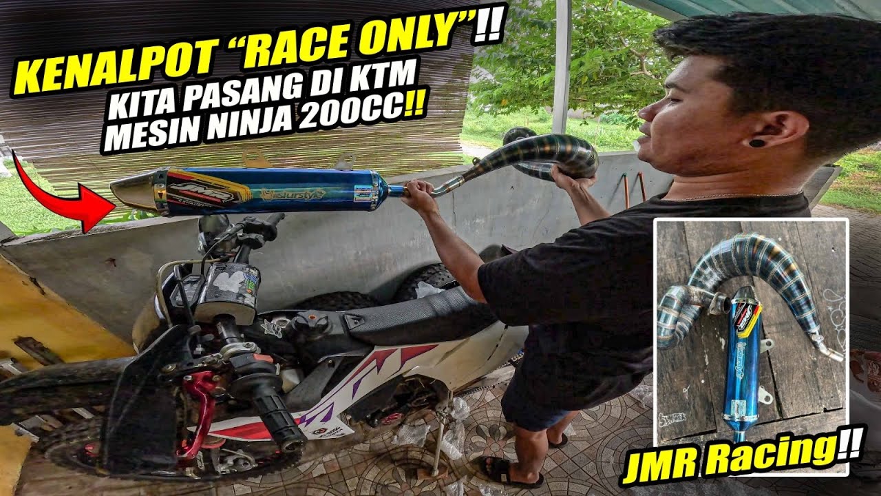 Knalpot Baru "Race Use Only" Tak Pasang ke KTM Ninja !! (JMR Muffler)
