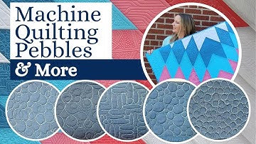 Machine Quilting Pebbles + More - Free-motion Challenge Quilting Along Week 1 w/ Angela Walters