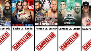 WWE Cancelled PPV Match Cards Compilation 2014 - 2024