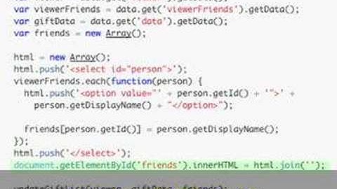 OpenSocial Tutorial - Part 4: Listing Gifts You