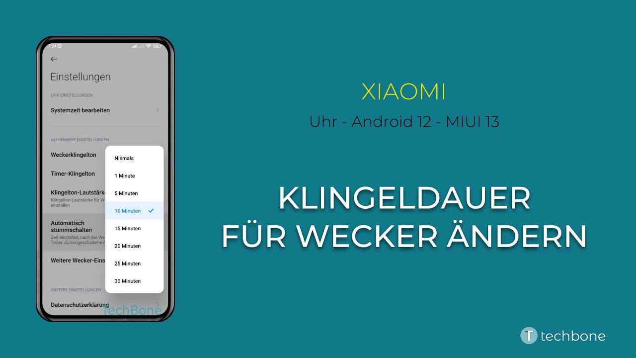 Klingeldauer für Wecker ändern Xiaomi [Android 12 MIUI 13] YouTube