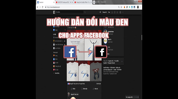 Cách chính nền Facebook màu đen trên máy tính