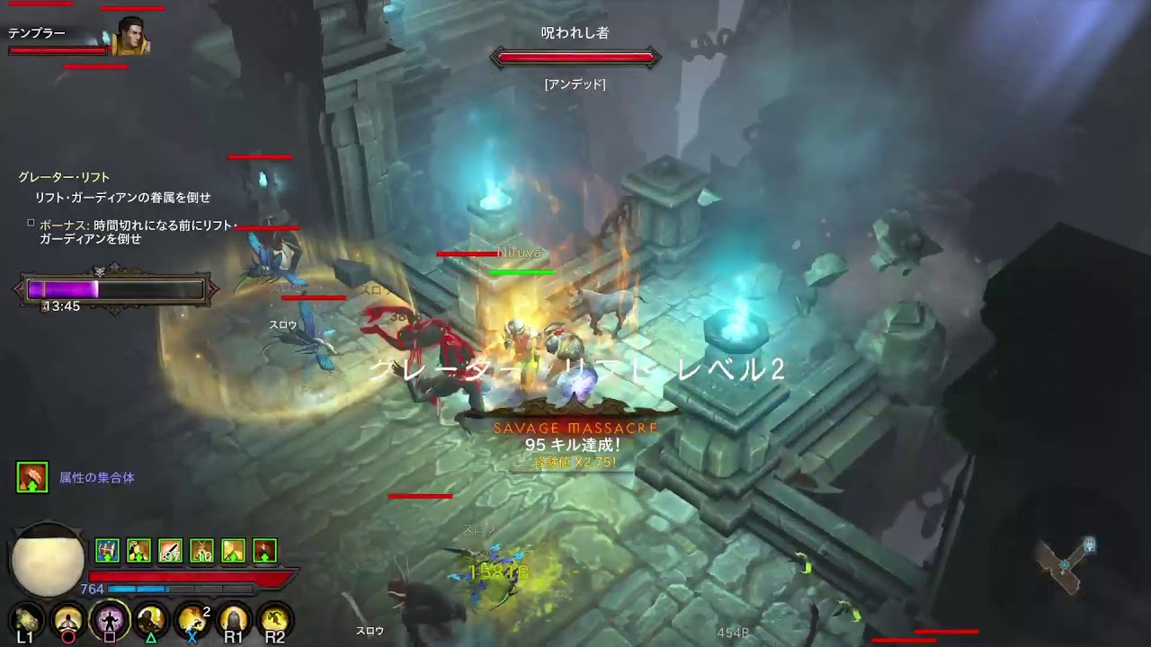 Diablo3 Ros S19 モンクの新セットで適当にゆく Live 1919 Youtube