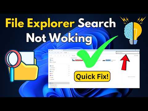 File Explorer Search Not Working in Windows 11 - [Solved]