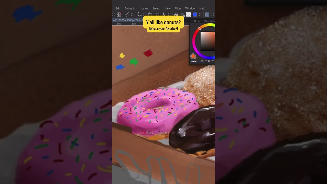 Ya’ll like donuts? #doughnuts #foodart #brushes