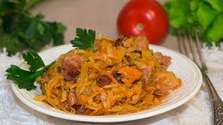 Солянка из квашеной капусты с мясом Солянка из квашеной капусты с мясом