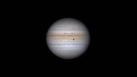 Watch Io and its shadow race across the face of Jupiter | Shadow transit event, 19 July 2021