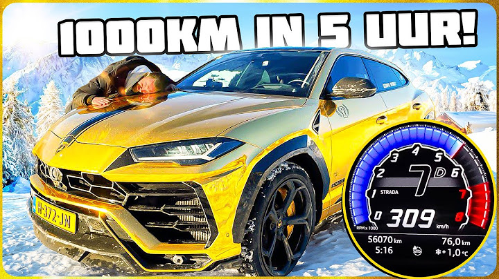 Met Mijn Lamborghini Urus naar Wintersport