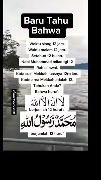 MasyaAllah! Rahasia Angka 12 #rasulullah #shorts