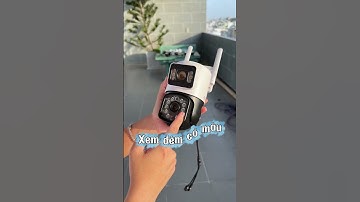 Camera 2 mắt ngoài trời nhỏ gọn, lắp bất kì vị trí nào cũng được #camerawifi #camerayoosee