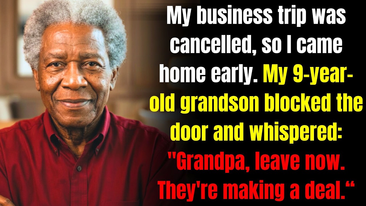 I came home early and found my grandchild at the door, scared — His warning changed everything...