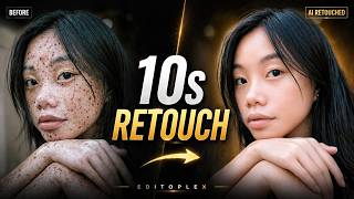 Ai Retouching In 10 Seconds   Pro Skin Retouch Like Photoshop no Skills Needed