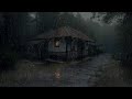 Relaxing rain ambience guiding deep sleep through calm tones and balanced soft rhythm