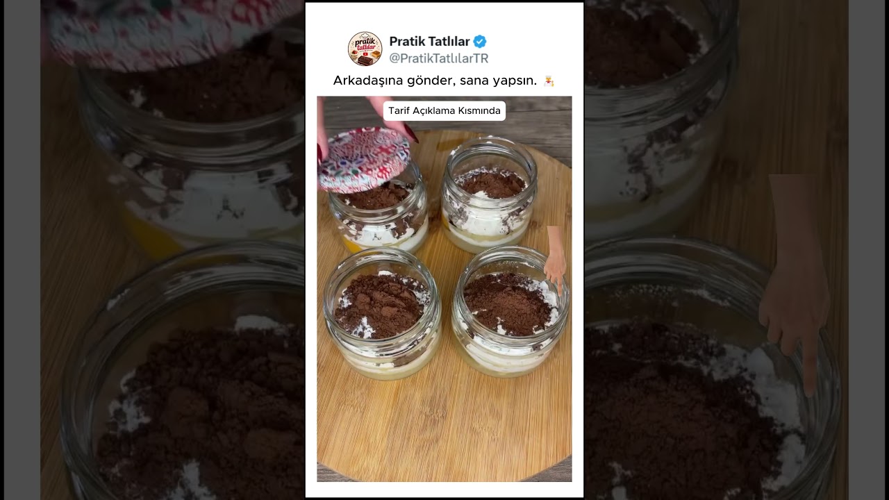 🍰 Fırınsız Pofuduk Kavanoz Keki 🍰 Fırınsız Pofuduk Kavanoz Keki