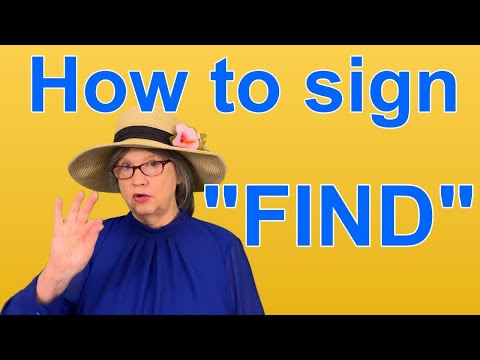 How To Sign FIND  ASL Word Of The Day  Word 156