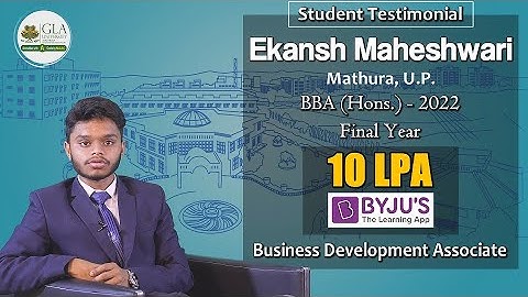 Think beyond success with GLA University