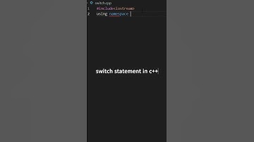switch statement in c++/cpp
