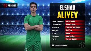 Elshad Aliyev Zaqatala Fc Midifelder 2020 Hd By Az Scout