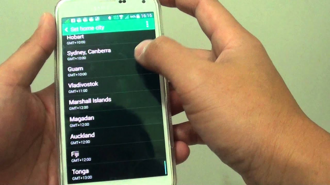 Samsung Galaxy S5 How To Show Dual Clock On Lock Screen YouTube