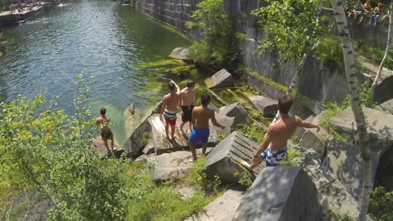 Cliff Jumping Dorset Quarry, Vermont YouTube
