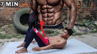 GET 6 PACK ABS IN 7 MINUTES: A DAY!! INTENSE WORKOUT NO REST