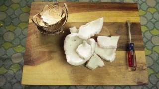 How to Eat a Raw Coconut