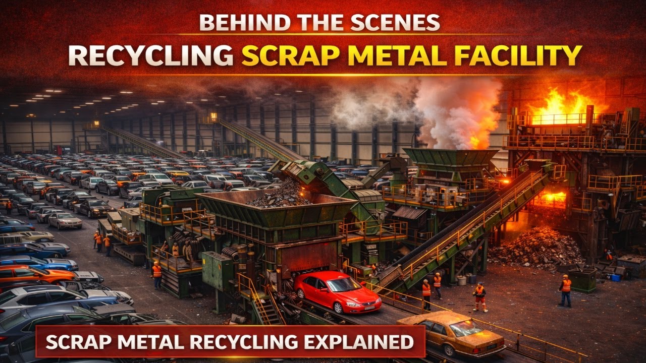 Inside the Recycling Factory – How Millions of Old Cars Recycled Into Steel Pipes for Burj Khalifa