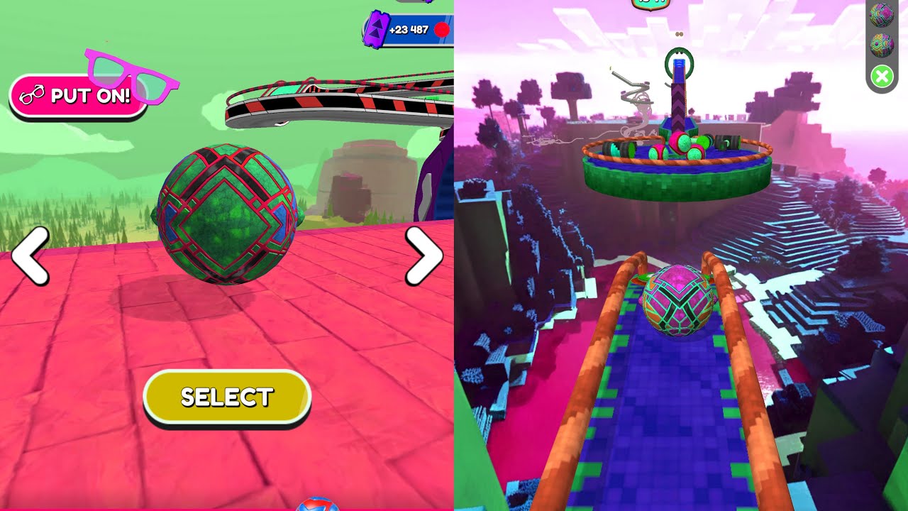 Going Balls Speedrun Challenge Vs Reverse Balls Speedrun Walkthrough Gameplay