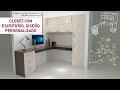 Closet con Escritorio -  Proceso de Asesoría, Diseño y Planificación #señorgonzalez3d