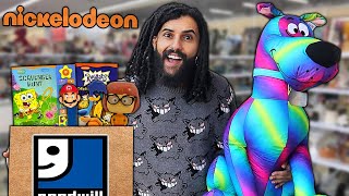 Hunting For Rare Vintage Nickelodeon / SpongeBob Merch At The Thrift Store!! *GIANT SCOOBY DOO*