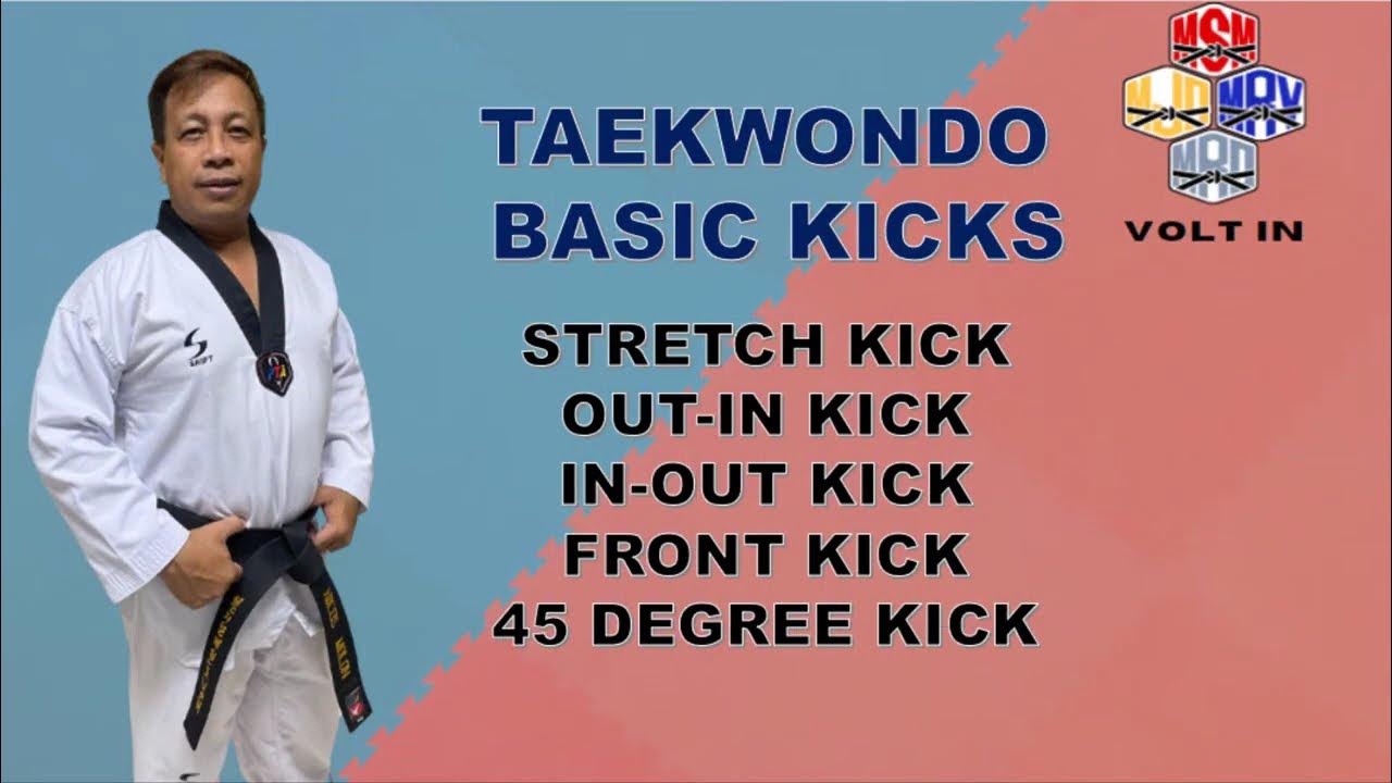 TAEKWONDO BASIC MOVEMENT & BASIC KICKS YouTube
