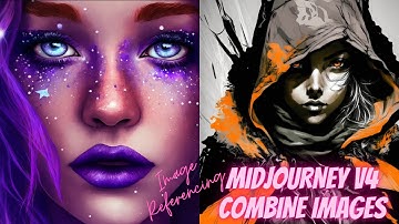Midjourney -How to combine images | Reference any image and create new art in midjourney V4 !