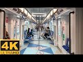 [4K 60fps]Dubai Metro-ALSTOM trains at Discovery Gardens and Jebel Ali stations on Route Expo 2020