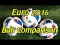 Adidas Euro 2016 Soccer Ball/Football Line Comparison