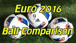 Adidas Euro 2016 Soccer Ball/Football Line Comparison