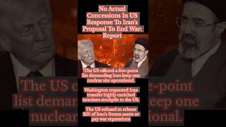 No Actual Concessions In US Response To Iran's Proposal l #shorts #worldnews #usa