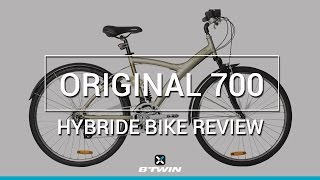 Vélo tout chemin ORIGINAL 700 B'TWIN // Hybrid bike ORIGINAL 700 BTWIN -  YouTube