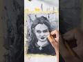 Can't get enough #charcoal and #acrylic #portraitdrawing  #charcoalsketch #acrylicpainting