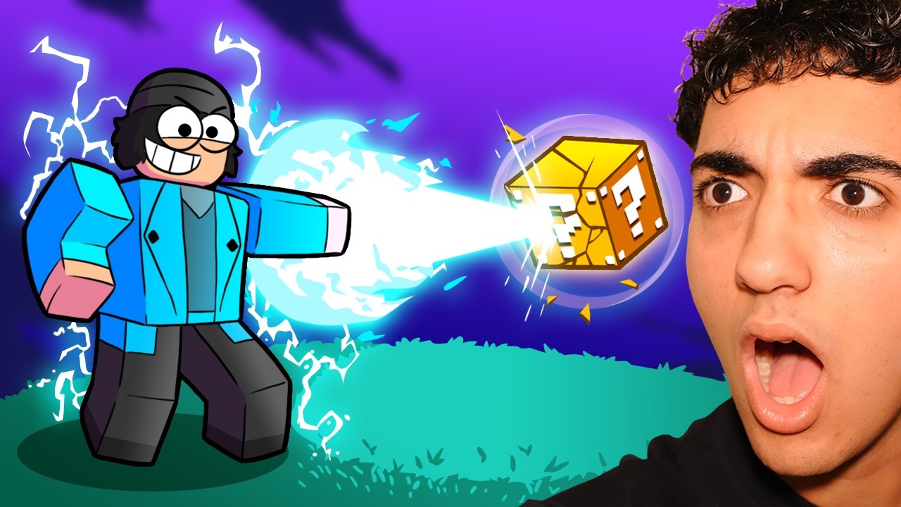 Power Blast Lucky Blocks Aura gameplay video thumbnail