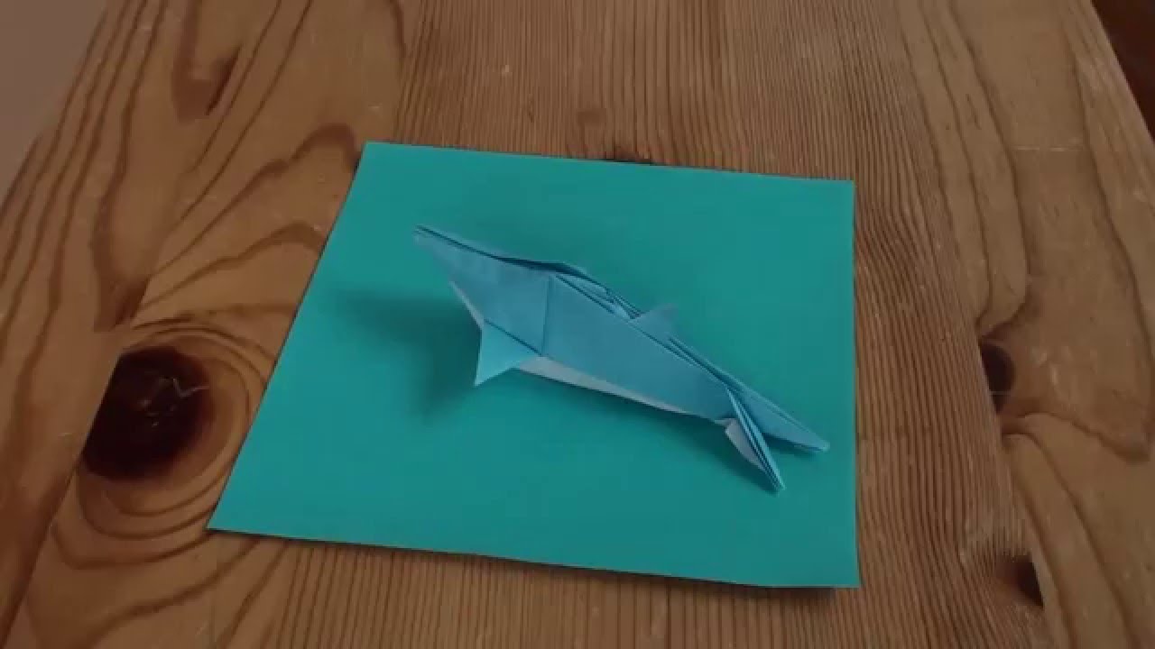 折り紙 イルカの作り方 How To Make Origami Youtube