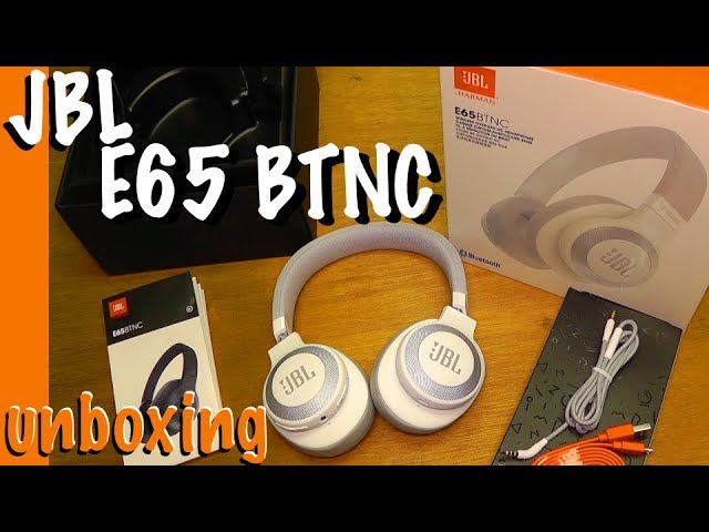 JBL E65BTNC wireless bluetooth noise cancellation headphones - unboxing