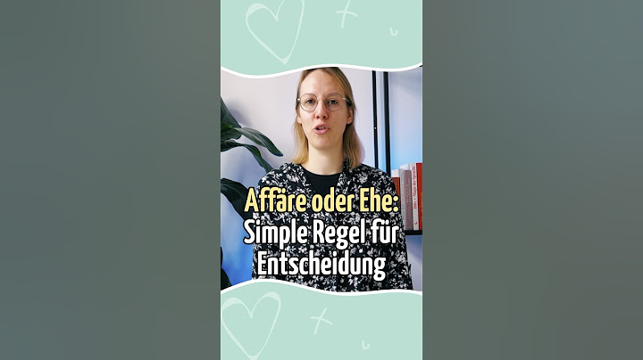 Die Entscheidung: Affäre oder Ehe? Eine simple Regel für die Langzeitperspektive! #affäre