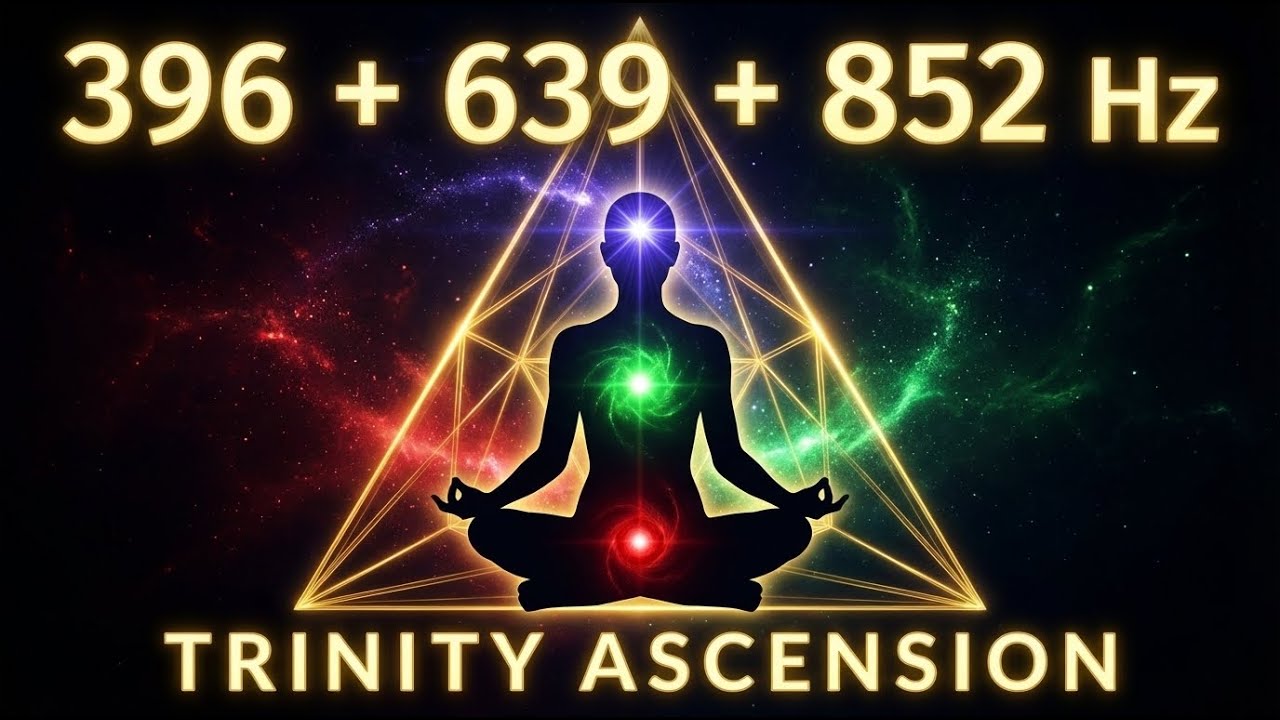 The Pyramid of Awakening: Pure Solfeggio Tones 396Hz, 639Hz, 852Hz | Spiritual Ascension (No Music)