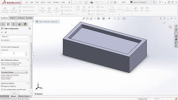 Solidworks Tutorial 74: Part Configurations