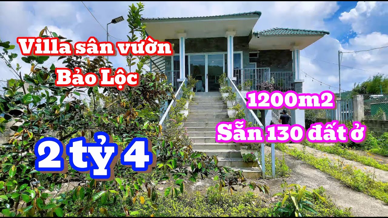 CHỊ CHỦ CẦN BÁN CẮT LỖ CĂN VILLA SÂN VƯỜN VIEW CỰC KỲ ĐỈNH SẴN THỔ CƯ GIÁ CỰC TỐT TẠI BẢO LỘC